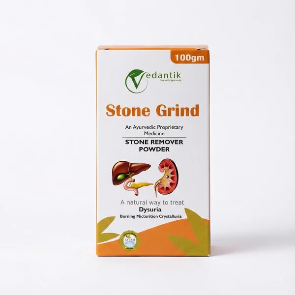Vedantik Stone Grind – Ayurvedic Stone Remover Powder (100g)